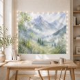 thumbnail image 5 of Misty Mountain Valley With Birch Trees, Serene Watercolor Style for Nature Lovers, Mountain Wall Art, Housewarming Gift, Tapestry Wall Hanging for Bedroom and Living Room, 5 of 7