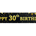 thumbnail image 4 of Golden Black 30th Birthday Banner Backdrop Party Supplies Decorations Happy Birthday Balloons Photography Props Celebrations Festive Events, 4 of 8