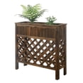 thumbnail image 2 of Designs2Go 36" Patio Planter in Weathered Cedar Cinnamon Wood Finish, 2 of 4