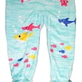 thumbnail image 3 of Baby Shark Unisex Toddler Mint & Multi Blanket Sleeper (5T), 3 of 4