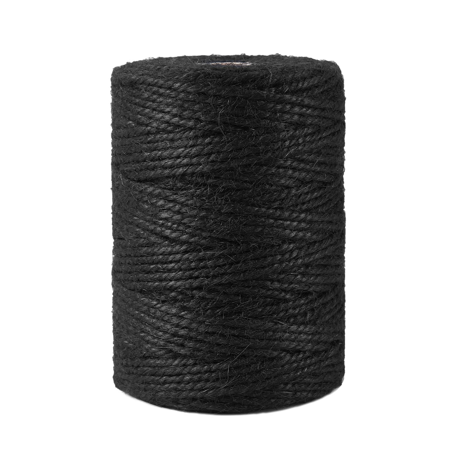 100 Feet 3mm Thick Black Natural Jute Twine, Garden Twine Heavy Duty
