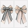 thumbnail image 4 of Noothes 10-Inch Christmas Wreath Bow Fall Plaid Burlap Bow for Thanksgiving Door Wreath and Tree Crafts, 4 of 4