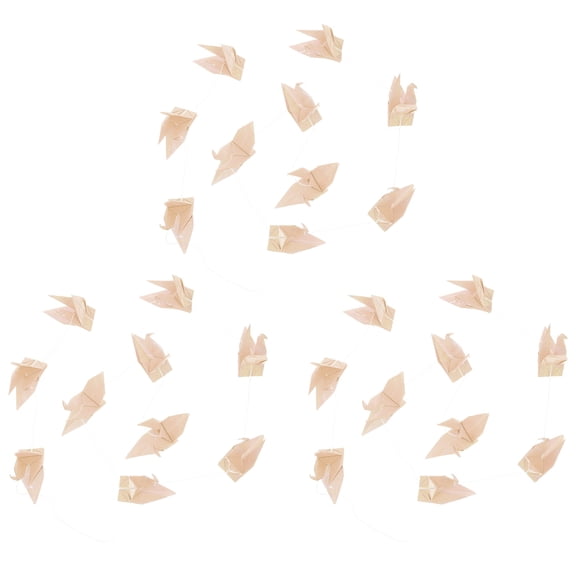 OFFIGAM 3Pcs Waterproof Hanging Origami Cranes Paper Props for Wedding Party Events Decoration Multi Color