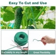 thumbnail image 4 of Alambres Hierro Para Plantas, 1 Rollo 800 Piezas Bridas Flexibles Y Cortables Para Plantas Con 20 Clips, Para Jardín, Flores, Verduras, Soporte Plantas Interior Y Exterior, 4 of 7