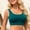 #397-Green, variant on Women's Solid Color Backless Bikini Top with Wave Design for Beach and Pool Swimming