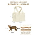 thumbnail image 6 of Dog Carrier for Small Dogs Rabbit cat with Large Pockets, Cotton Bag, Dog Carrier Soft Sided, Collapsible Travel Puppy Carrier (Beige, 13.5" L x 6.5" W x 10" H), 6 of 9