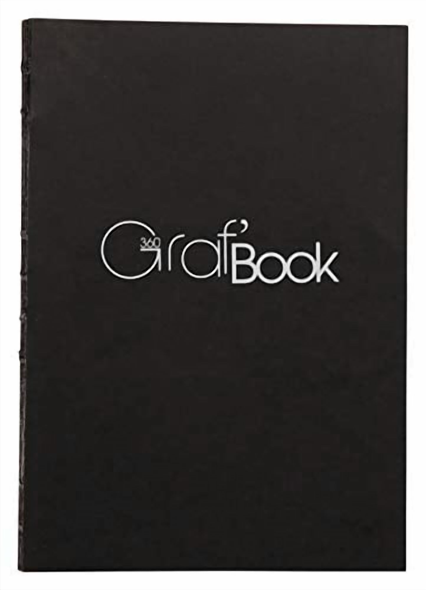 Clairefontaine - Ref 975802C - GRAF Book 360 - Binding Book (100 Sheets) - A4 in Size, 100gsm Paper, Acid Free, pH Neutral, Portrait Orientation - Black Cover