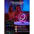 thumbnail image 6 of Lepro TB1 AI LED Table Lamps, Multicolor RGB Smart Bedside Lamp Dimmable, APP Control Alexa Google Compatible, LightBeats Music Sync for Bedroom, Living Room, Mother's Day, 2.4 GHz Wifi/Bluetooth, 6 of 8