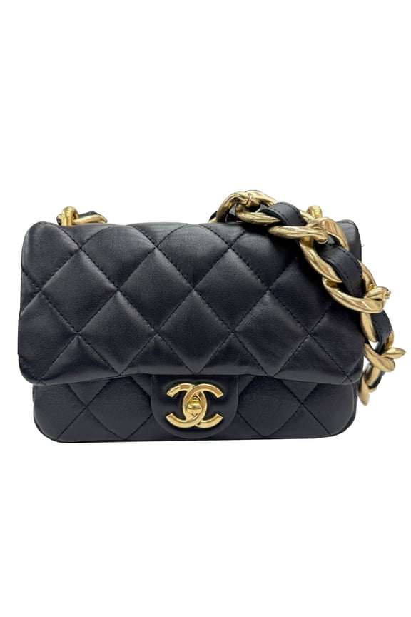 Pre-Owned CHANEL Chanel Matelasse 20 AS3214 Small Flap Bag Random Number Chain Shoulder...