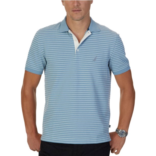 Polo de Rugby Nautica para Hombre Azul Mediano