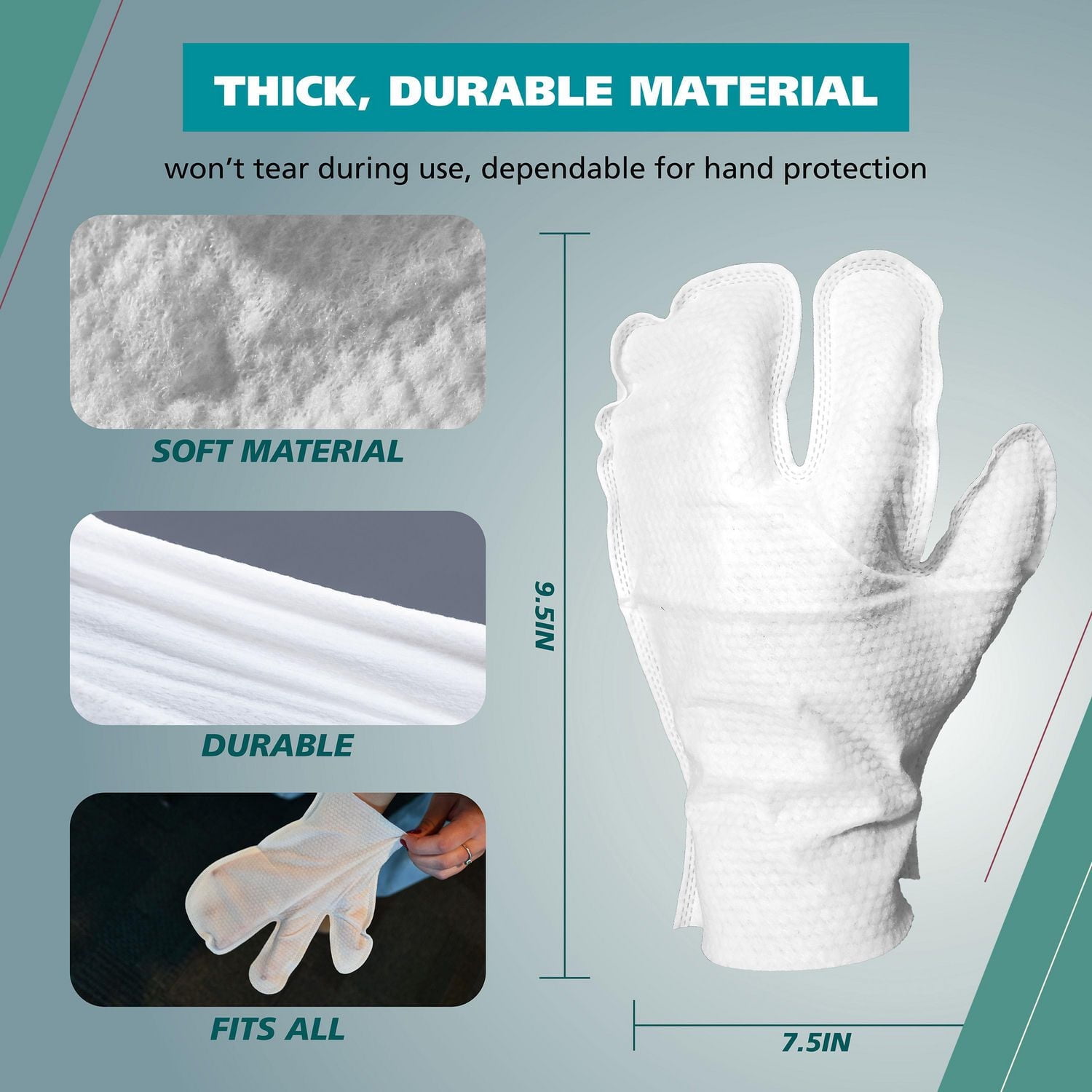 Wahl Mitt Wipes - 24 lingettes pour chiens à 3 doigts avec flocons d'avoine, aloès et karité - Parfum noix de coco et citron vert - Modèle 58553 Lingettes pour gants pour chiens