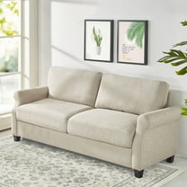 Woven Paths  77" Josh Sofa Couch, Beige Fabric