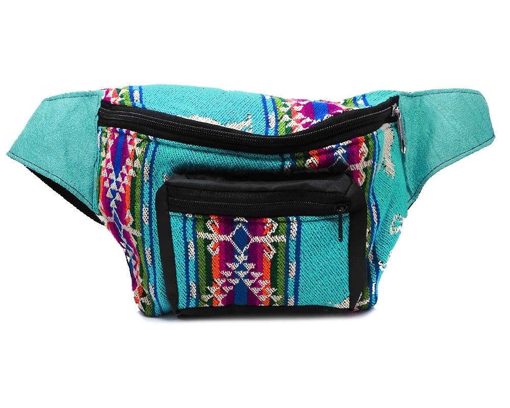 erosion barbering klæde sig ud Large Southwest Aztec Tribal Print Pattern Adjustable Buckle Padded Fanny  Pack Waist Bag - Handmade Belt Pouch Boho Travel Accessories - Walmart.com