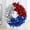 19.6in/50cm, variant on Patriotic Red White Blue Tinsel Wreath - 3 Size Options (9.8/15.7/19.6in) Star Decorated Fourth of July Wreath for Front Door, Independence Day, Memorial Day, Veterans Day Wall Porch Decor