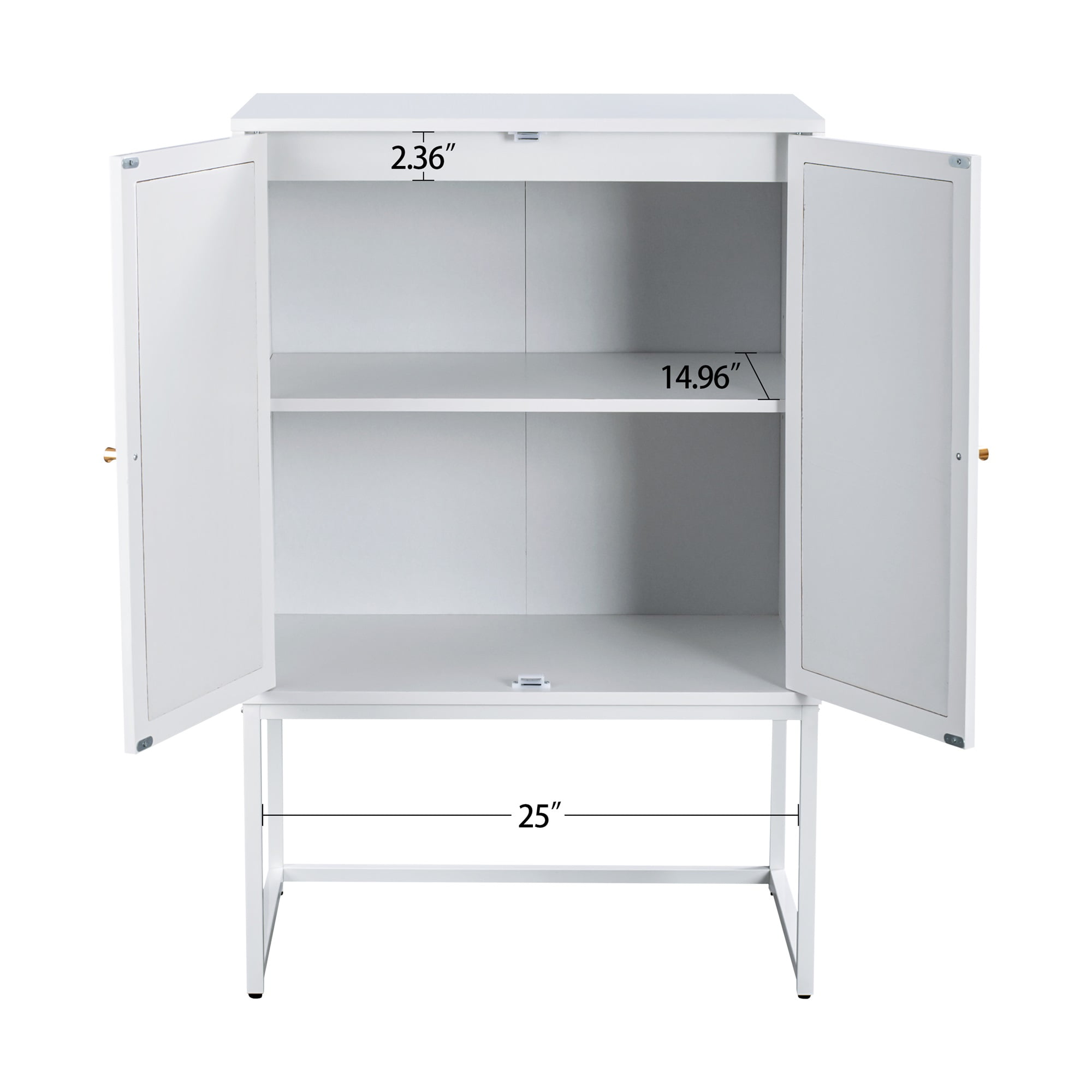 YYAo 2 Door Kitchen Cabinets, Easy Assembly Rattan Pantry Cabinets with Adjustable Shelf for Living Room Bedroom, White YYAo 2 Door Kitchen Cabinets, Easy Assembly Rattan Pantry Cabinets with Adjustable Shelf for Living Room Bedroom, White