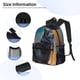 thumbnail image 3 of Disketp Moonlit Night Sky Wolf Mochila Ligera Clásica con Múltiples Bolsillos, Mochila Casual para Hombre y Mujer, Ideal para Escuela, Trabajo y Viajes, 3 of 6