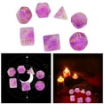 thumbnail image 4 of Juego de mesa de 7 dados multicaras, Trpg, DND, dados poliédricos para amantes, juego de dados, regalo, juego de guerra, ocio, entretenimiento, juego de dados, casino. Púrpura, 4 of 9