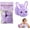 Purple, variant on Build a Bunny Easter Craft Kit, Build Your Own Bunny DIY Decoration, DIY Bunnys Craft Pack with Pom Poms, Felt Ears & Pipe Cleaners, Easter Party Favors, Home Decorations (White)