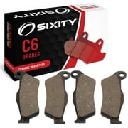 Sixity C6 Front Ceramic Brake Pads compatible with Piaggio X9 Evolution 500 2007 Complete Set