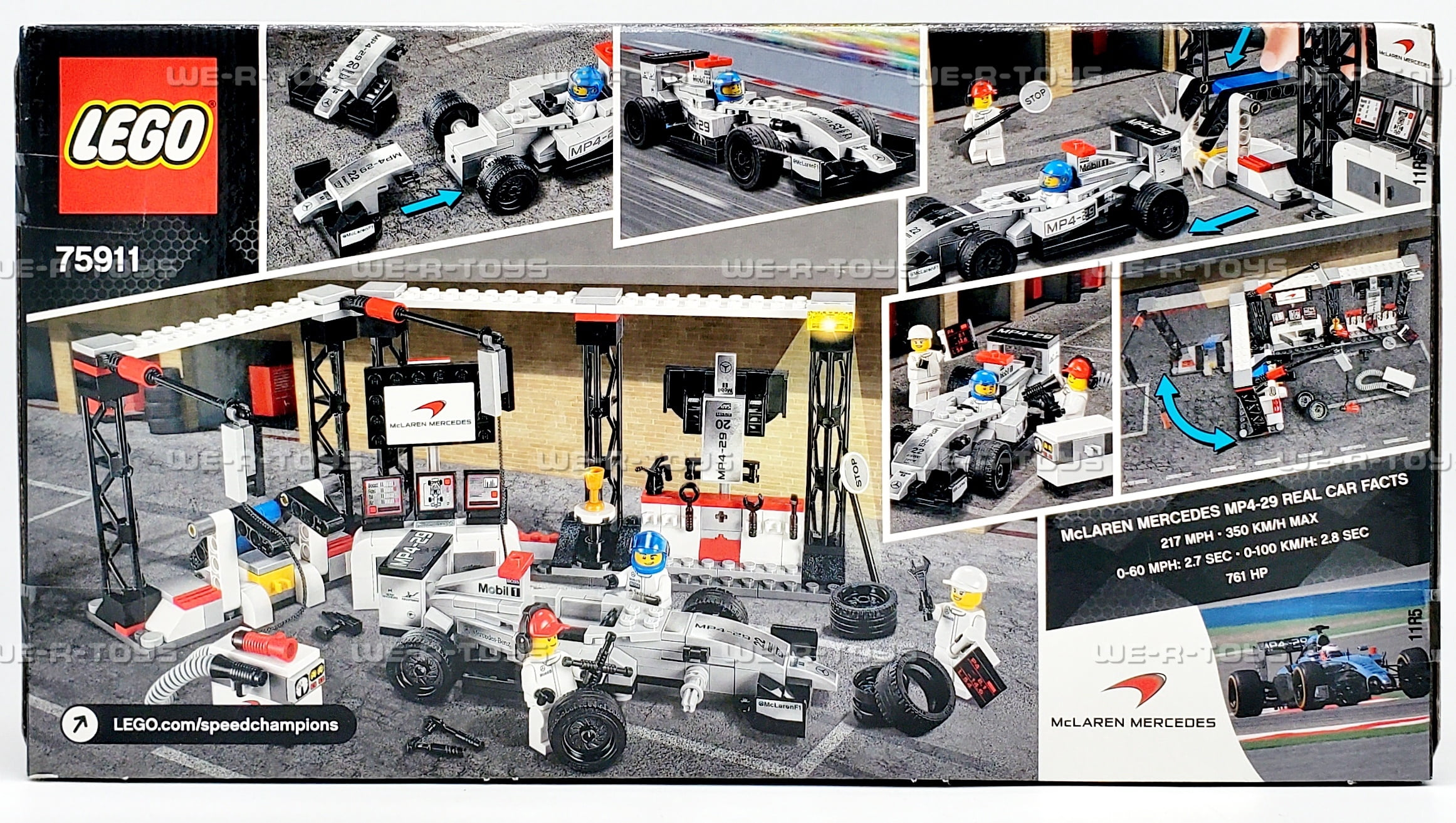 LEGO Speed Champions McLaren Mercedes Pit Stop Set #75911