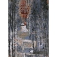 thumbnail image 1 of Ahgly Company Indoor Rectangle Mid-Century Modern Black Oriental Area Rugs, 2' x 4', 1 of 6