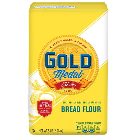 Gold Medal Unbleached Bread Flour, 5 lb Bag
