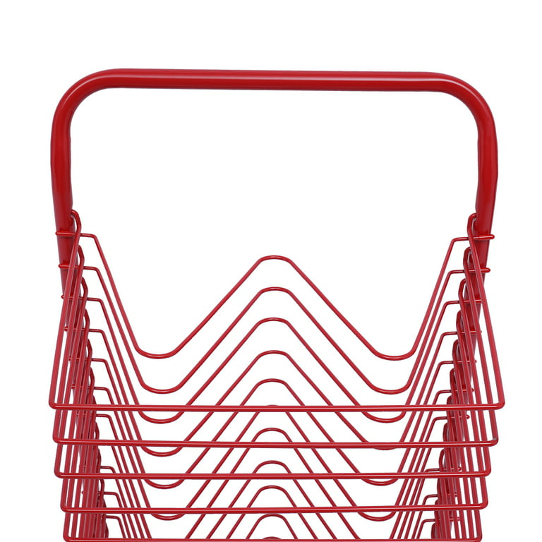 RED Artwork Storage Display Rack Art Drying Rack with Wheels for
