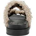 thumbnail image 3 of Women's Aerosoles Olivia Faux Fur Platform Slide Natural Snake Leather/Faux Shearling 6 M, 3 of 5
