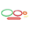 thumbnail image 2 of Rongfmy 4 Pieces/Set Plastic Knitting Knitter Looms Set Craft Sock Scarf Hat Maker, 2 of 9