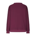 thumbnail image 7 of Harpily 50% Off Clear! Sweatshirts for WomenWomens Oversized Sweatshirts Crewneck Long Sleeve Tops Pullover Fall Fashion Clothes With Pocket Wine Red XXL, 7 of 7