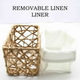 thumbnail image 4 of Evideco French Home Goods Paper Rope Paper Storage Basket with 4 Pieces, Beige (4 Pack), 4 of 6
