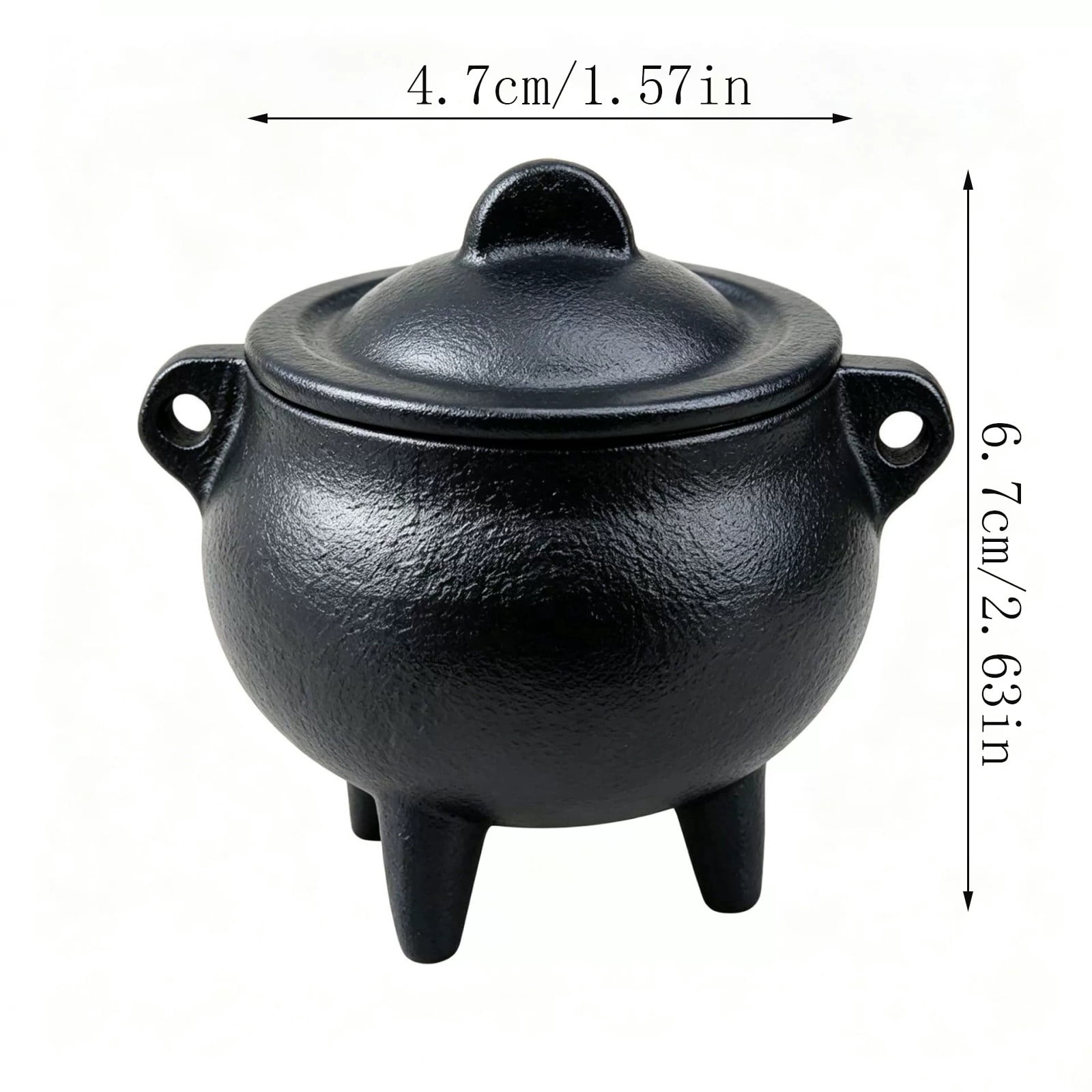 Cast Iron Cauldron Mini Cauldron Incense Holder Smudge Pot with