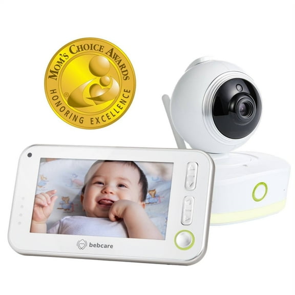 Bebcare Motion Digital Low EMF Emissions Video Baby Monitor with 4.3" True Color Screen, Non-WiFi, Temperature, Movement Detection, Night Light, Music Lullabies, up to 4 Cams