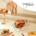thumbnail image 5 of Viflosae BBQ Tools Stainless Steel Rack For Roasting Turkey,Turkey Roasting Rack For Grilling - Multi-use BBQ Rib Rack - Easy To Clean,Dishwasher Grilling Accessories, 5 of 6