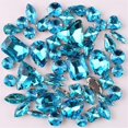 thumbnail image 1 of Yazoeia 50 Pcs Mix Shapes Sew On Crystal Rhinestone, Claw Flatback Crystal Rhinestones, Flatback Claw Setting Glass Sew On Crystal Rhinestone for DIY Crafts, Clothes, Costume, Dress, and, 1 of 5