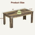 thumbnail image 2 of QinaQin 71 Inch Farmhouse Kitchen Dining Table for 6-8, Rectangular Wooden Table with Reinforced Base, 2 of 8