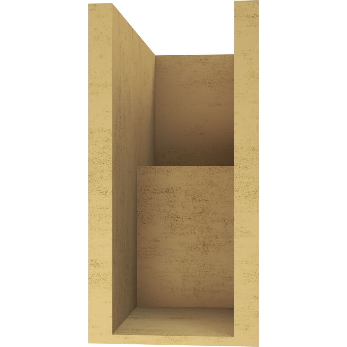 7"W x 14"D x 14"H Classic Chapel Hill Rough Cedar Woodgrain TimberThane Corbel, Primed Tan