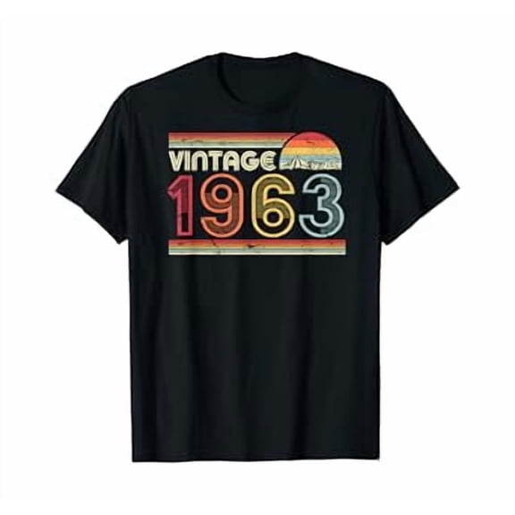 1963 Vintage T Shirt, Birthday Gift Tee. Retro Style Shirt.