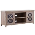 thumbnail image 1 of Henn&Hart 58" Gray Oak/Glass TV Stand, 1 of 10