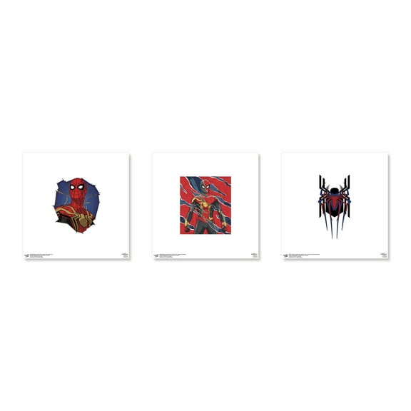Gallery Pops Marvel Spider-Man: No Way Home - Spidey Wall Art Bundle (3-Pack), Unframed Version, 12" x 12"