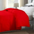 thumbnail image 3 of All-Season Super Soft and Luxury Comforter Oversize King Plus 128 by 120 inch Red Solid| 400 GSM Microfiber | 1 Piece Quilted Box Comforter Set, 3 of 9