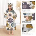 thumbnail image 3 of FORMRS Wearable Blanket Hoodie with Sleeves for Kids Cozy Flannel Sweatshirt, Colorful Floral, 3 of 7