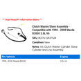 thumbnail image 2 of Clutch Master/ Assembly - Compatible with 1998 - 2000 Mazda B3000 3.0L V6 1999, 2 of 2