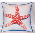 thumbnail image 1 of Betsy Drake ZP091 Étoile de Mer Corail Coussin Intérieur et Extérieur- 22 x 22 Po., 1 of 1