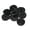 Black 36L, variant on Mibo 6pcs Nylon Resin Button - 2 Hole - Embossed Wave Pattern on Wavy Textured Backround with Convexed Edge - 44L(28mm) - Black