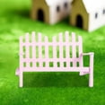 thumbnail image 4 of Simulación 1/12 casa de muebles BJD de muñeca Micro paisaje sillón modelo jardín parque decoración accesorios asiento doble rosa Salvador banco de la casa de muñecas, 4 of 10