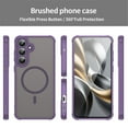 thumbnail image 2 of YEYKX Magnetic for Samsung Galaxy S25 FE 5G Case [Compatible with MagSafe] [Military Grade Drop Protection] Translucent Matte Shockproof Phone Case,Purple, 2 of 7