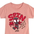 thumbnail image 3 of Marvel Spider-Man And His Amazing Friends - Doodle Spin - Toddler and Youth Girls Fitted Short Sleeve Tee, 3 of 5
