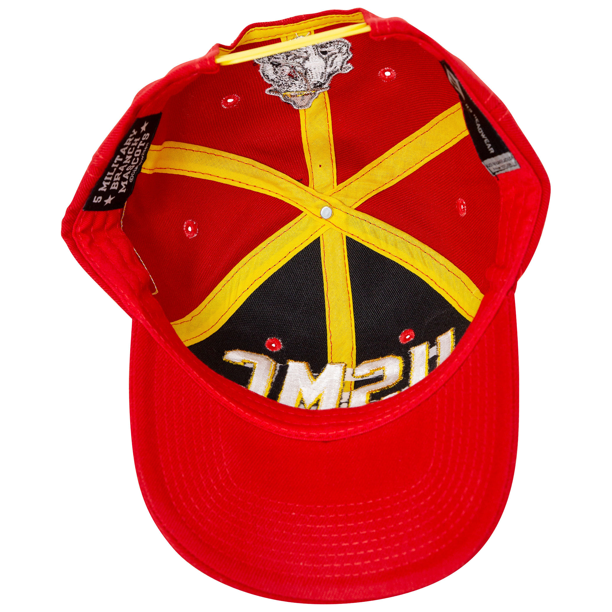 USMC Adjustable Red Snapback Hat - image 5 of 5