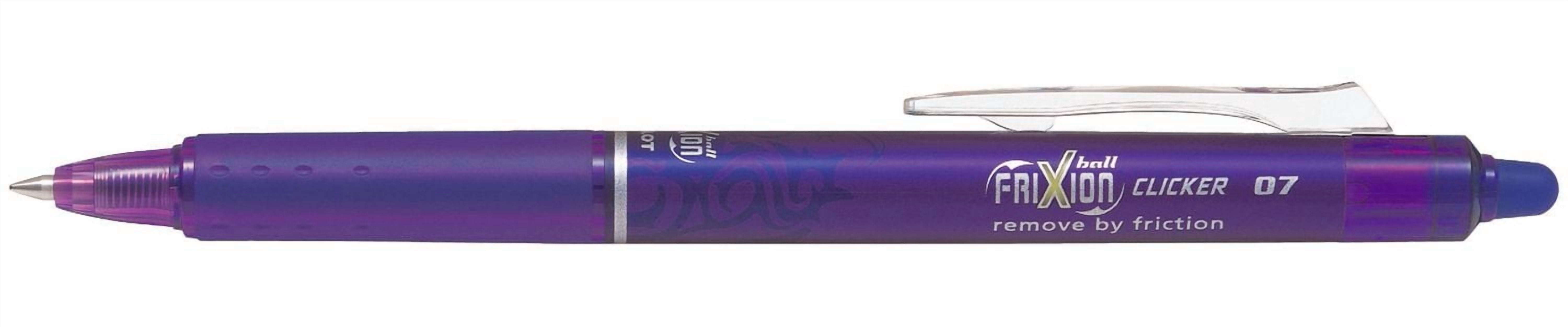 FriXion Ball Clicker Erasable Pens - Assorted, Fine 0.7mm point, 4-pk